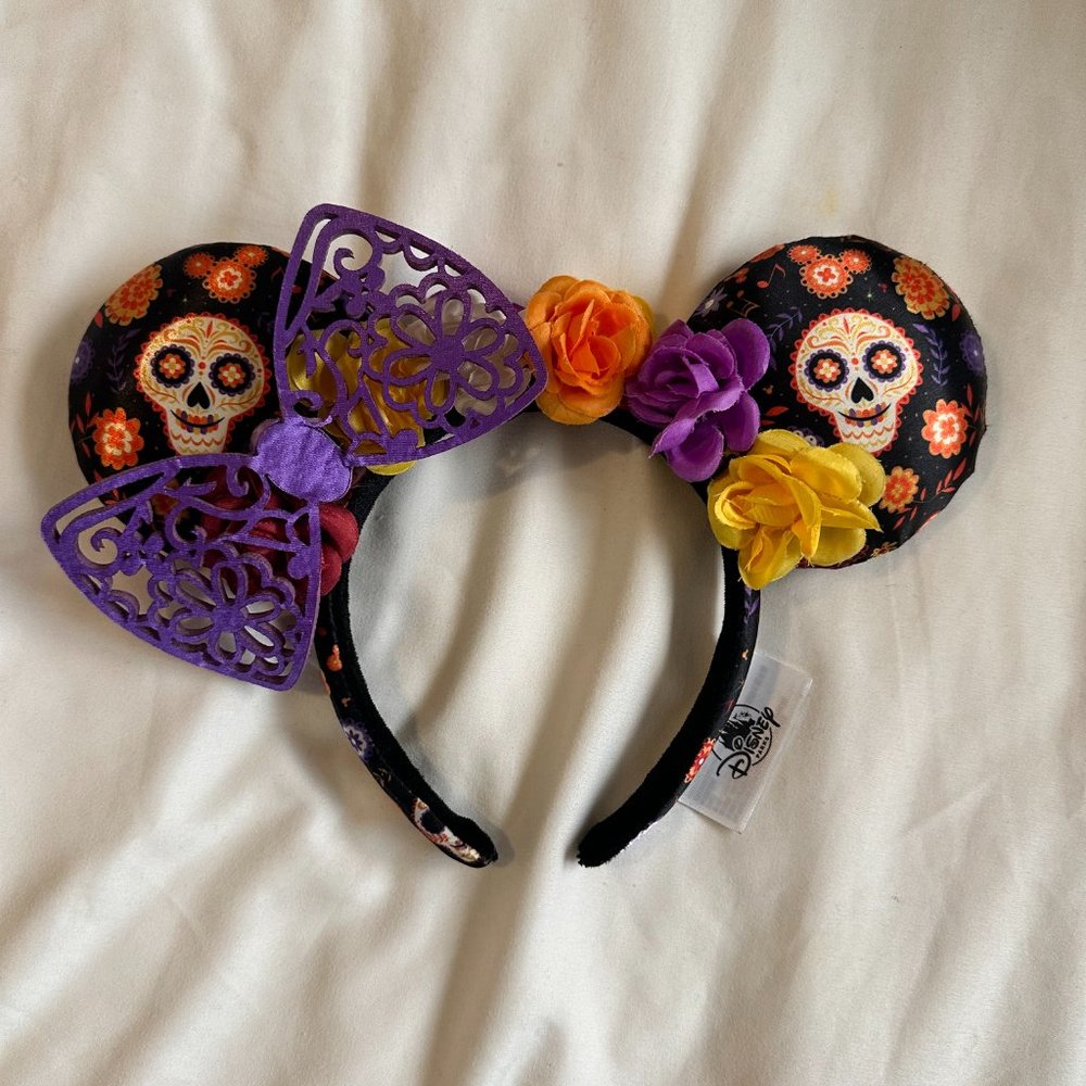 Disney - Pixar Dia de Los Muertos Coco Minnie Ears Headband - OS - Purple